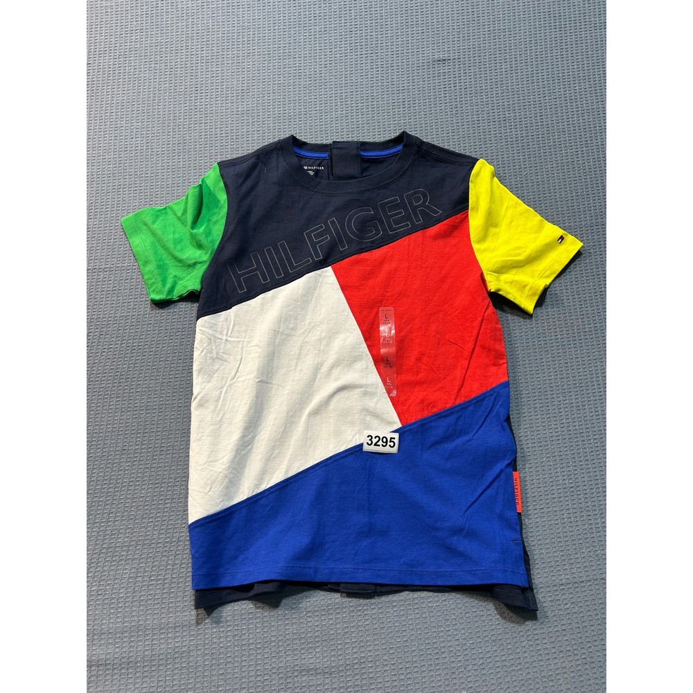 Tommy Hilfiger Adaptive Colorblock T-Shirt Boys L Multi-Color
